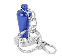 ZPSHYD Stainless Steel Mini Coffee Tamper Key Chain, Portable Coffee Pressing Tool Pendant, Dark Blue.