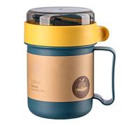 ZPSHYD Thermal Insulated Food Jar Glass Water Pitcher Set, Large Capacity Retro Jug with Tumbler, Bedside Water Pitcher, 1.5L Capacity, Clear Glass