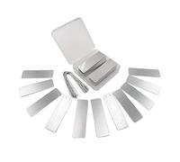 ZPSHYD Weatherproof Metal Plant Labels,Metal Plant Labels 100pcs,Double-Sided Write-On Aluminum Tags for Outdoor Gardening&Tree Identification