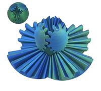 ZPSOSPZ 3D Printed Gear Ball,Gear Ball Spin Ball Cube Fidget Toy Relief Stress Gear Ball Fidget Toy Spinning Ball Fingertip Toy Funny Torque Ball Turning Fidget Toys For Adults Kids(Green)