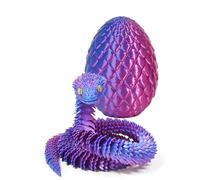 ZPSOSPZ 3D Printed Snake Eggs, 3D Crystal Snake, 3d Printed Animals, 3D Egg with Snakes Inside, Birthday Gifts For Kids New Year Gifts