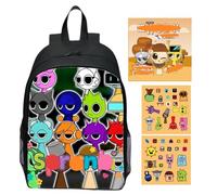 ZPSOSPZ Anime Theme Backpack, Kids Cartoon Schoolbag, Spru-nki Cartoon Schoolbag - Large capacity, Includes a DIY Toy Book, Ideal as a Birthday Gift or Back-to-School Present for Children