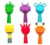 ZPSOSPZ Colourful Cartoon Figures,Action Game Figures,Realistic Character Ornament Set,Action Anime Model Sculpture Decorative for Game Time Collection Gift Decoration 6pcs