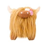 ZPSOSPZ Highland Cow Stuffed Plush Doll,Cute Highland Plush Doll, Brown Cow Plush Toy, Soft and Comfortable Baby Children Birthday Gift New Year Gift