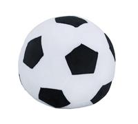 ZPSOSPZ Plush Football Throw Pillow, Round Cotton Stuffed Soccer Pillow, Vivid Soccer Back Cushions Doll For Home Office Sofa Decoration, Kids Gifts Black And White 23 Cm