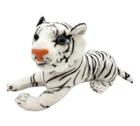 ZPSOSPZ Simulation Tiger Plush Toy Doll,Jungle Animals Figures Plush,Tigers Plush Toy Stuffed,White Soft Stuffed Animal Doll Lovely Gift Mascot for Bedroom Sleep Companion 20CM