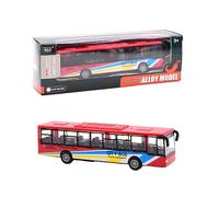 ZPSOSPZ Toy Bus,Pull Back Die-cast School Bus, Bus Toy Vehicles, 1:64 Scale Pull-Back Bus, Bus Toy Car Model Pull Back City Bus Kids Gifts - Red