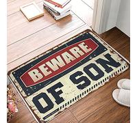 ZPSS Area Rug Beware Of Son - Fast Drying Bathroom Premium Plush & Solid Color Skin-friendly | Farmhouse Welcome/Outdoor Welcome Mat Front Door(50X80CM)