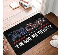 ZPSS Kitchen Mat Water Absorbent Anti-slip Backing & Ultra Thin Bath Warm & Cozy | We The People In God We Trust - Outdoor For Home Entrance/Welcome Mats For Front Door Outdoor(65X90CM)