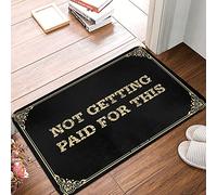 ZPSS Kitchen Washable Outdoor Rug Designer Elegant Style Not Getting Paid For This | Thick Bathroom/Cool Stuff For Your Room Boys(50X80CM)