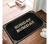 ZPSS Vanity Boho Bath Kitchen Mat | Sunday Bumday - Kitchen Washable & Nature/Bathroom - Inside Door Mat Home Entrance, Washable Bath(50X80CM)