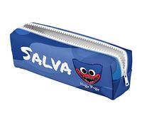 ZPUBLI+ 22 cm School Cases Personalised with Names, Dates, Phrases etc. Basic Personalised Pencil Case for School with Original Drawings., Huggy Woogy 2, Case