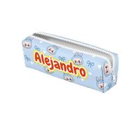 ZPUBLI+ Personalised School Cases with Names, Dates, Phrases etc. Basic Personalized Pencil Case for School with Original Drawings., boy, Case