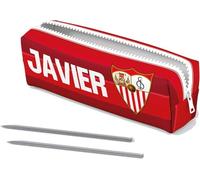 ZPUBLI+ Personalised School Cases with Names, Dates, Phrases etc. Basic Personalized Pencil Case for School with Original Drawings. (Valencia), Sevilla Fc, 26 cm, Case