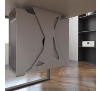 ZPVXRVQ Adjustable Under Desk PC Mount Bracket Holder Width Adjustment 17-24cm Small Form Factor Desktop Tower Frame Accessories Multifunction Holder(White,48cm)