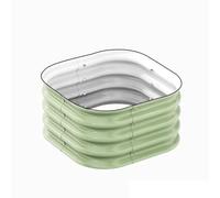 ZPVXRVQ Corrugated Galvanized Steel Raised Garden Bed Outdoor, Metal Above Ground Garden Bed for Vegetables and Flowers, Raised Beds(40x40x28cm)