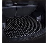 ZPXFC Car Leather Boot Mat for Leapmotor B10 (upper layer) 2025, Anti-Scratch Waterproof Non-Slip Trunk Pad Cargo Tray Protector Liners Accessories,Black+Beige
