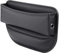 ZPXFC Car Seat Gaps Filler Organiser for Fiat 124 Spider, Seat Storage Box PU Leather Car Console Side Pocket Accessories Leakproof