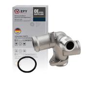 ZPY AUTO PARTS Aluminum Coolant Flange Water Pipe Fit for Audi A4 2005-2008 2.0L Replace 06D121133A, 06D121132, 06D121132C