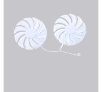 ZPZOZDR Laptop parts 95MM FDC10U12S9-C DC12V 0.45A 4-Pin Graphics card fan for Asrock for Radeon RX 6600 for Challenger White