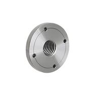 zqagBaod lathe accessories, Steel Wood Lathe Chuck Face Plate, M33 X 3.5mm / 1" X 8TPI / M18 X 2.5mm Thread Flange Faceplate, Woodworking Turning Tools(75mm M18x2.5)