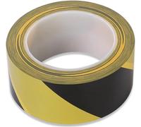 zqagBaod reflective stickers, Hazard Tape | 40mm Wide (1.6"") X 33m Length | Warning Safety Tape,PVC Adhesive Marking Barrier Tape, Safety Tapes Roll - Lane + Social Distancing Marking(Yellow/black)