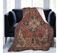 ZQBDFC Antique Oriental Turkish Persian Rustic Ultra-Soft Micro Fleece Blanket Throw Blanket Fit Couch Bed Sofa All Season Light Weight Living Room, 50''x40'' for Kids
