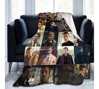 ZQBDFC Blanket Theo James Soft Flannel Fleece Throw Blanket Soft Flannel AllSeason Room Decoration Carpets X in50*40 inches