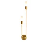 ZQBHK Brushed Gold Fixtures Over Antique Brass Vanity Lights 2-Light Vintage Hardwired Bathroom Wall Mounted Lamp for Mirror Living Room Dressing Table