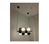 ZQBHK Chandelier, Nordic Glass Chandelier for Dining Living Room Center Table Bedroom nt Lamp Home Decor (Color : B-Coffee Color),