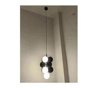 ZQBHK Chandelier, Nordic Glass Chandelier for Dining Living Room Center Table Bedroom nt Lamp Home Decor (Color : B-Coffee Color),