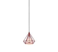 ZQBHK Chandelier, Retro Restaurant nt Light Metal Craft Chandelier Personalized nt Lamp Adjustable E27 Single Head Decoration Lighting nt Shade Fixtures(Red,9.8in*9.