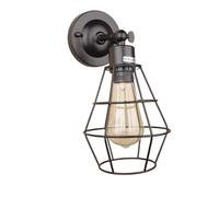 ZQBHK e27 americana retro industrial lattice wall lamp cafe restaurant living room background wall light fixture wrought iron wall lights country b&b led lighting(b)