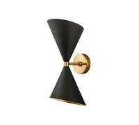 ZQBHK e27 wall sconce postmodern irregular hourglass shape creative up and down wall lamp lighting fixture, minimalist hardware lamp body wall mounted light for living room hallway bedroom