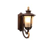 ZQBHK farmhouse industrial frosted glass brown set of 1 wall sconces,wall lamps mount light fixtures bathroom vanity lighting exterior wall lights for bathroom bedroom living room garden balco(a)