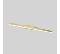 ZQBHK Indoor Long Strip Front Gold Linear Bathroom Vanity Light Over Mirror 180° Adjustable Decoration Mid Century Brushed Brass Room Wall Lamp for Dressing Table