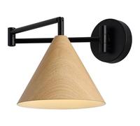 ZQBHK LED Hanging Light Fixture Vintage Long Strip Natural Stone Lighting Mid Century Wood Farmhouse Mounted Rustic Wall Lamp for Bedroom Living Room Hallway