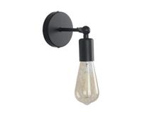 ZQBHK style iron wall lamp creative e27 wall sconces fixture indoor wall lights lighting, the angle of the lamp head can be adjusted up and down 180 degrees.black
