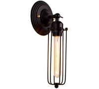 ZQBHK wall light retro industrial tube adjustable angle wire metal cage wall lamp vintage sconces retro indoor lighting fixture fit for bar cafe hallway corridor bedroom lamp home decor wall lamp