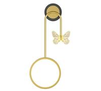 ZQBHK wall lights geometric round led butterfly wall sconce fixture, acrylic lampshade gold wall mounted lamp, headboard lighting for indoor living room bedroom(right)