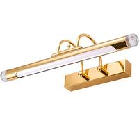 ZQBHK Wall Sconces, Mirror Light Led Mirror Front Lights Golden Luxury Atmosphere Bathroom Study Waterproof Anti-Fog Moisture-Proof Dressing Table Lamp Bedside Decor Wall Lamp (67CM, Warm Light)(War