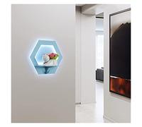 ZQBHK Wall Sconces, Wall lamp, LED Wall Lamps Study Living Room Bedroom Bedside Aisle Corridor Indoor Lighting Home Lights Can Put Things with Hook(Square White 20cm)