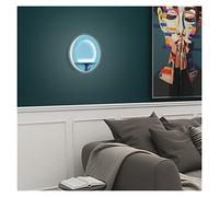 ZQBHK Wall Sconces, Wall lamp, LED Wall Lamps Study Living Room Bedroom Bedside Aisle Corridor Indoor Lighting Home Lights Can Put Things with Hook(Square White 20cm)