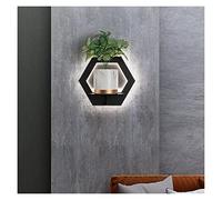 ZQBHK Wall Sconces, Wall lamp, LED Wall Lamps Study Living Room Bedroom Bedside Aisle Corridor Indoor Lighting Home Lights Can Put Things with Hook(Square White 20cm)