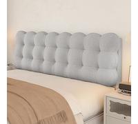 ZQBXHDZW Headboard Covers,Reading Pillow,Double Bed Headboard Wall Panels,Thick 10cm Back Support For Bedside Anti-Collision,Padded Wall Panels,Reading And Bed Rest(210 * 60 * 10cm,Light gray)