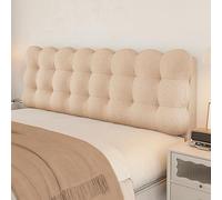 ZQBXHDZW Headboard Covers,Reading Pillow,Double Bed Headboard Wall Panels,Thick 10cm Back Support For Bedside Anti-Collision,Padded Wall Panels,Reading And Bed Rest(180 * 60 * 10cm,Coffee milk)