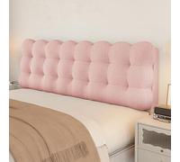 ZQBXHDZW Headboard Covers,Reading Pillow,Double Bed Headboard Wall Panels,Thick 10cm Back Support For Bedside Anti-Collision,Padded Wall Panels,Reading And Bed Rest(150 * 60 * 10cm,Pink)
