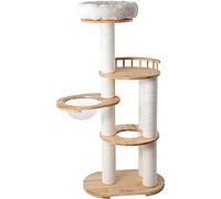 ZQDUFEA Stable Cat Tree Wear-resistant Cat Tower Multilevel Play Climbing and Cat Condo with Platform Playground