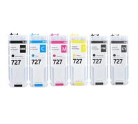 ZQEwqmBNE 300ML Refillable Ink Cartridge With Permanent Chip Compatible With 727 727XL DesignJet T920 T930 T1530 T2500 T2530 T1500