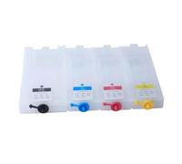ZQEwqmBNE Black 600ML Empty Refillable Ink Cartridge Without Chip Compatible With WorkForce Pro WF-C5890DWF WF-C5390DWF WF-C5890 WF-C5390